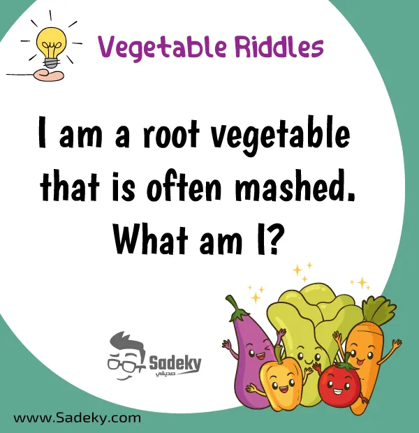 Vegetable Riddles For Kindergarten