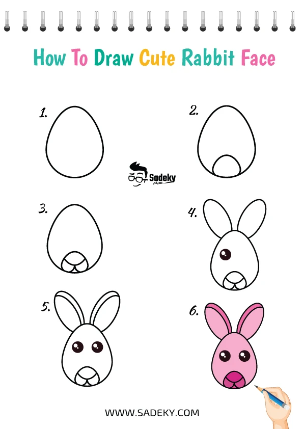  Draw Animal Faces Step By Step - draw rabbit face