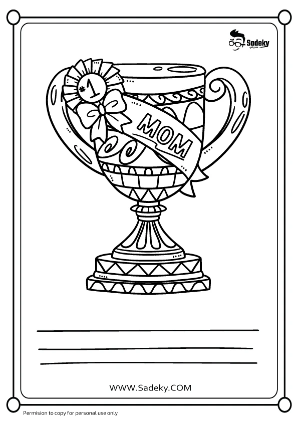 Colouring pages mothers day cards 