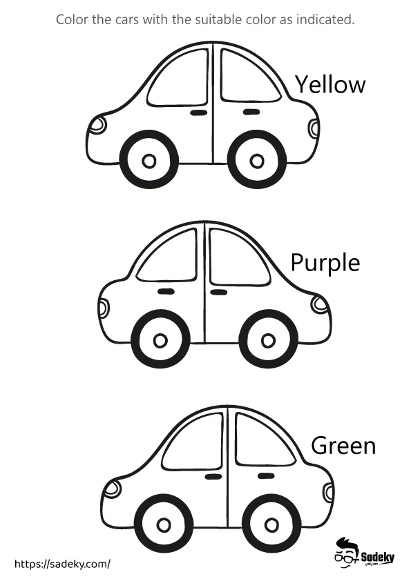 Color activity car for toddlers