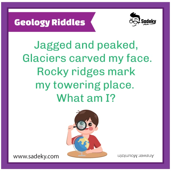 Geology riddles for kids with answers 