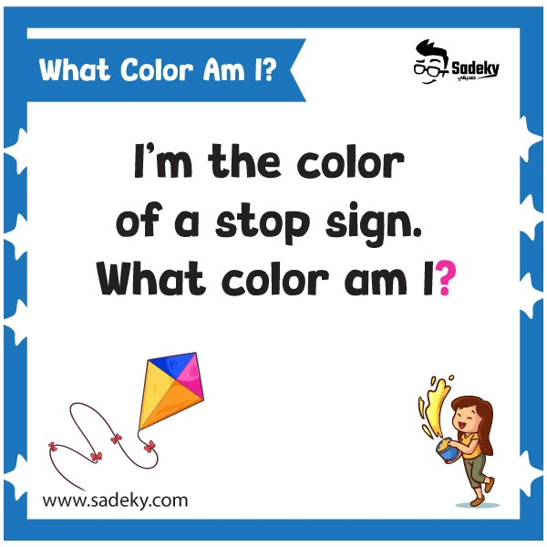 Tricky riddles on colors for kids