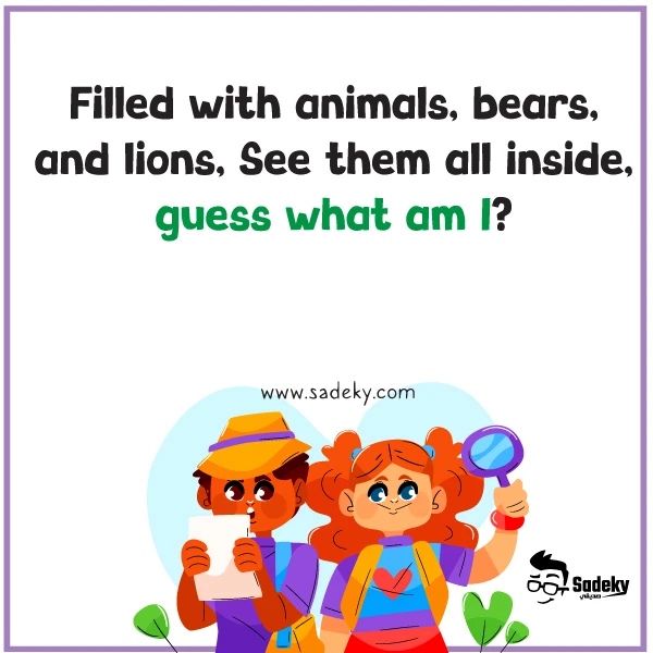 easy riddle for kids about a zoo