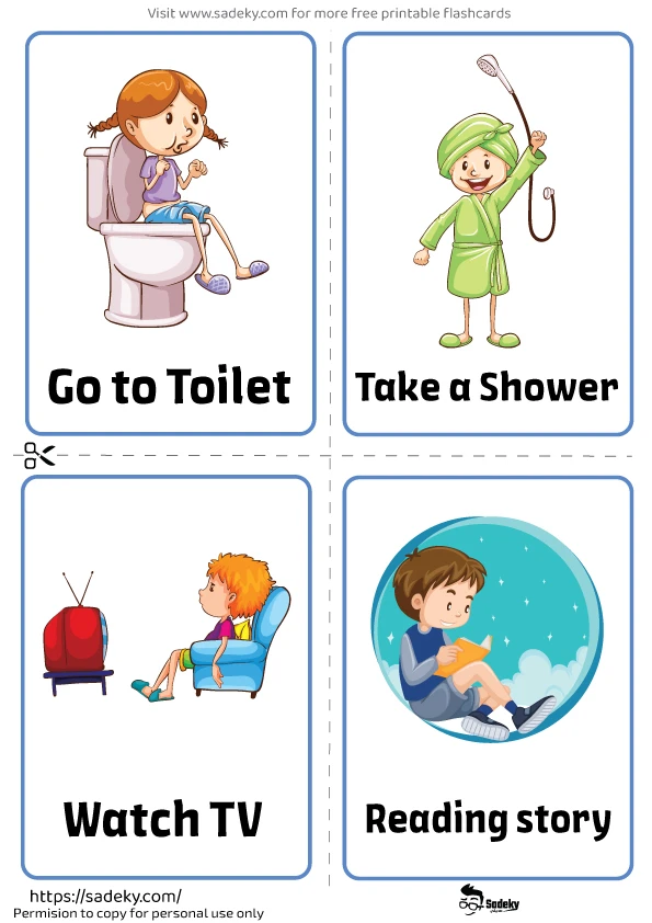 Daily schedule Printable Preschool