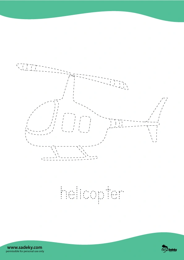 Tracing Pictures worksheets for children