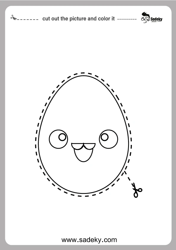 egg shape cut and color 