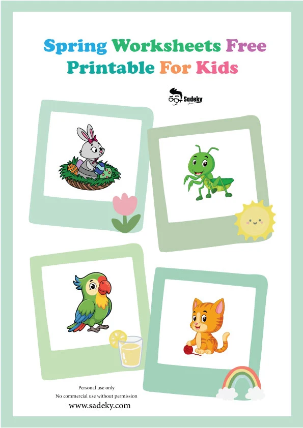spring worksheets Free printable for kids