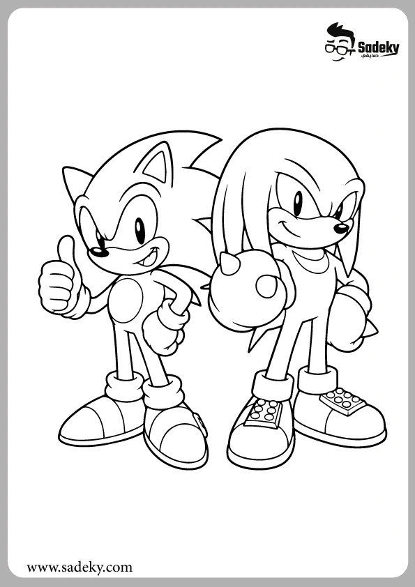 Sonic and Friends Coloring Pages Printable