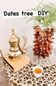 ramadan table decor - diy tree dates