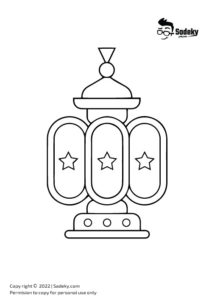 Free Ramadan Lantern Template Printable PDF | Sadeky