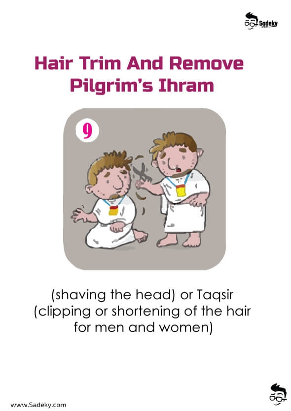 Hair Trim And Remove Pilgrim’s Ihram