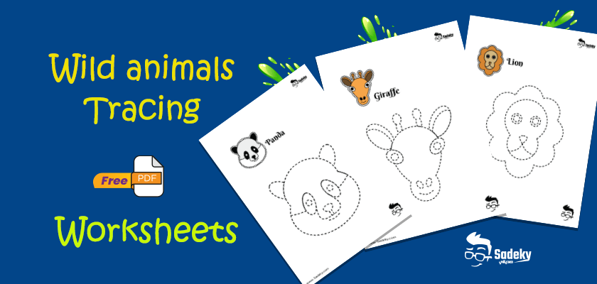 Free Wild Animals To Trace Printables Worksheets