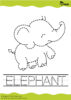 Free Printable Easy Animals Trace And Color Shapes | Sadeky