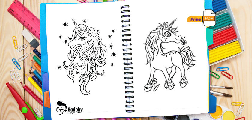 Unicorn coloring book Pdf Free Download For Adults