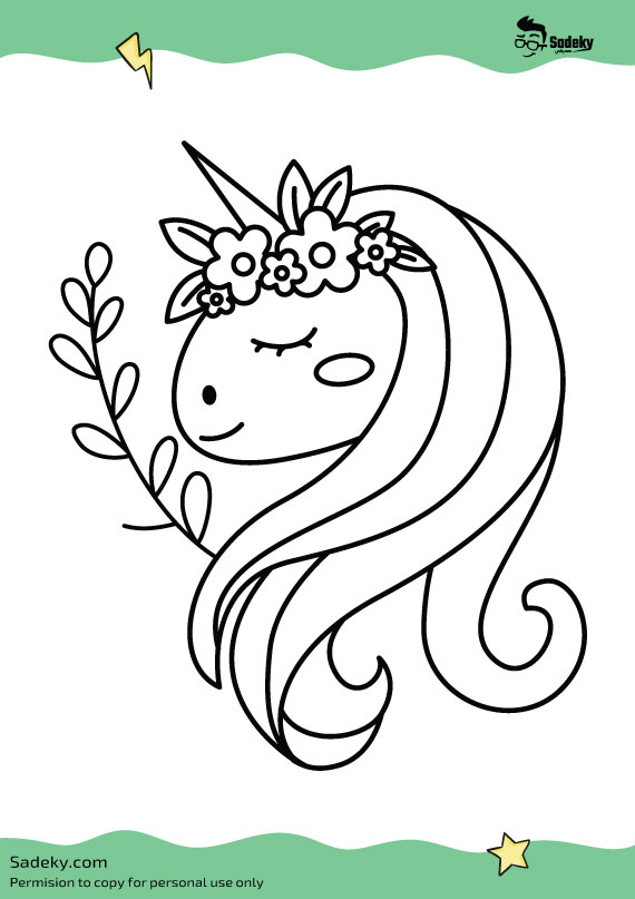 Free Cute kawaii Unicorn Coloring Pages Printable 2023