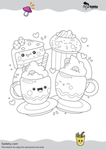 cute cupcake coloring pages