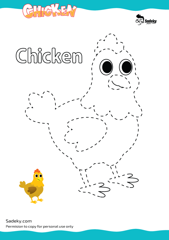 chicken drawings easy