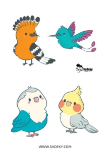 drawings of cute birds