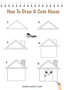 house step by step drawing