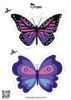 Free Purple Butterfly Printable | Purple Butterflies Art | Sadeky