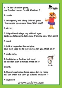 Free Indoor Scavenger Hunt Riddles For Kids Printable | Sadeky