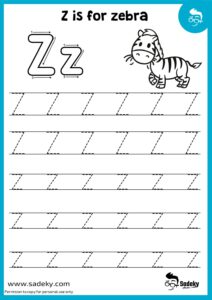 Pree Printable Letter Z Worksheets For Preschoolers | Sadeky