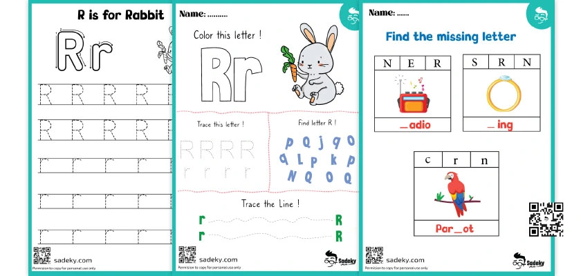 Printable Letter R Worksheets For Preschoolers