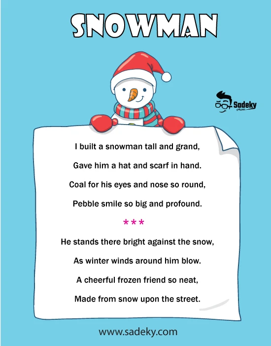 Snow-man-poem-for-kids | Sadeky