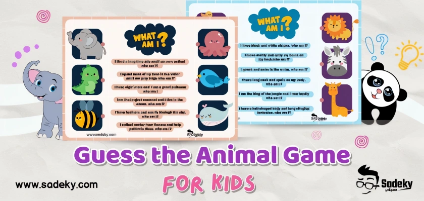 Guess the animal game printable for kids