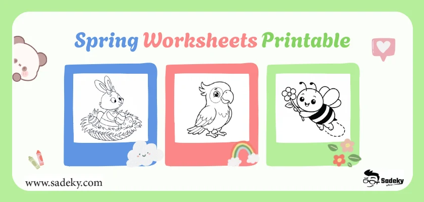 printable spring worksheets for kids