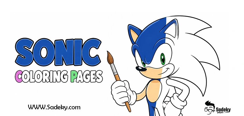 Classic Sonic coloring pages